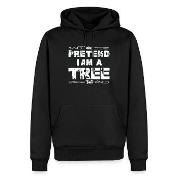 Baum - Nehmen Wir An - Männer Premium Bio Hoodie - Schwarz - Vorne - Nico (187cm)