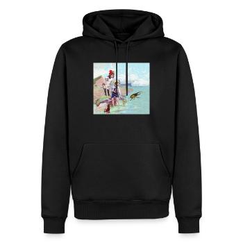 Children catching bugs - Männer Premium Bio Hoodie - Schwarz - Vorne - Nico (187cm)