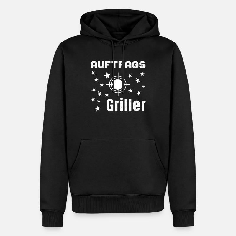 Auftrag - Männer Premium Bio Hoodie - Schwarz
