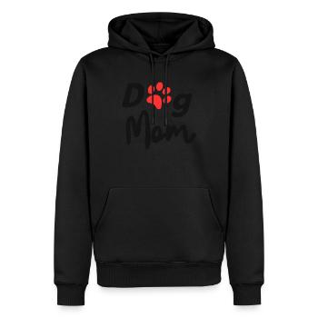 Hunde Mutter mit Pfote - Männer Premium Bio Hoodie - Schwarz - Vorne - Nico (187cm)