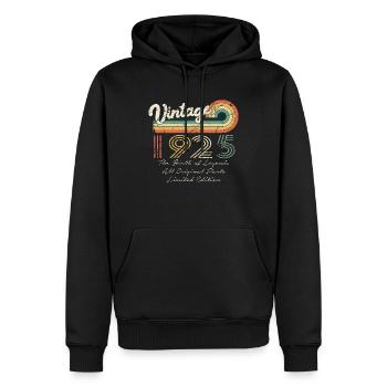 Toll seit 1925 Geburtstag 1925 Jahrgang 192 - Männer Premium Bio Hoodie - Schwarz - Vorne - Nico (187cm)