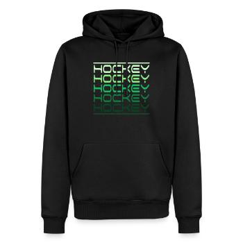Hockey Hockey sur gazon Club de hockey - Sweat à capuche Premium bio Homme - noir - Devant - Nico (187cm)