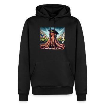 5mai 1733138974223 - Sweat à capuche Premium bio Homme - noir - Devant - Nico (187cm)