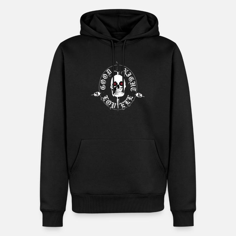 Night Lovell skull - Männer Premium Bio Hoodie - Schwarz