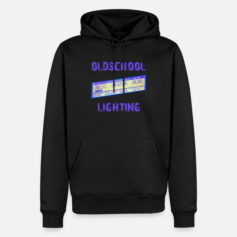 oldschool lighting - MA Lightcommander - Männer Premium Bio Hoodie - Schwarz
