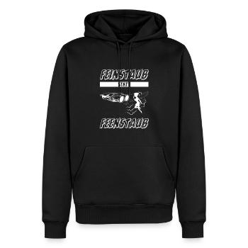 GESCHENK OLDTIMER FAN ANTI ELEKTROAUTO T-SHIRT - Männer Premium Bio Hoodie - Schwarz - Vorne - Nico (187cm)