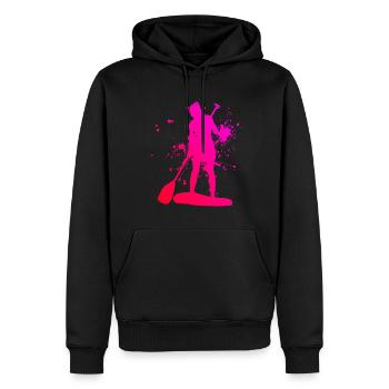 Standup Paddling Standup Paddleboard Sup Damen - Männer Premium Bio Hoodie - Schwarz - Vorne - Nico (187cm)