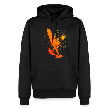 Windsurfer Windsurf Windsurfen Surfer Herren - Männer Premium Bio Hoodie - Schwarz - Vorne - Nico (187cm)