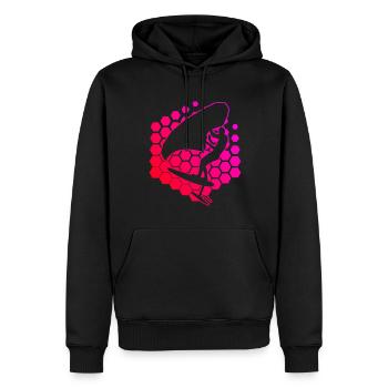 foilwing wingsurfen hydrofoil men wingsurf - Men’s Premium Organic Hoodie - black - Front - Nico (187cm)