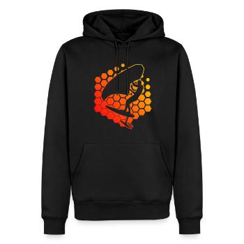 foilwing wingsurf wingsurfen wingfoil Herren - Männer Premium Bio Hoodie - Schwarz - Vorne - Nico (187cm)