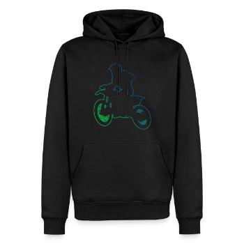 Supermotard Motocross Motocross Motocross Motocross Femmes - Sweat à capuche Premium bio Homme - noir - Devant - Nico (187cm)