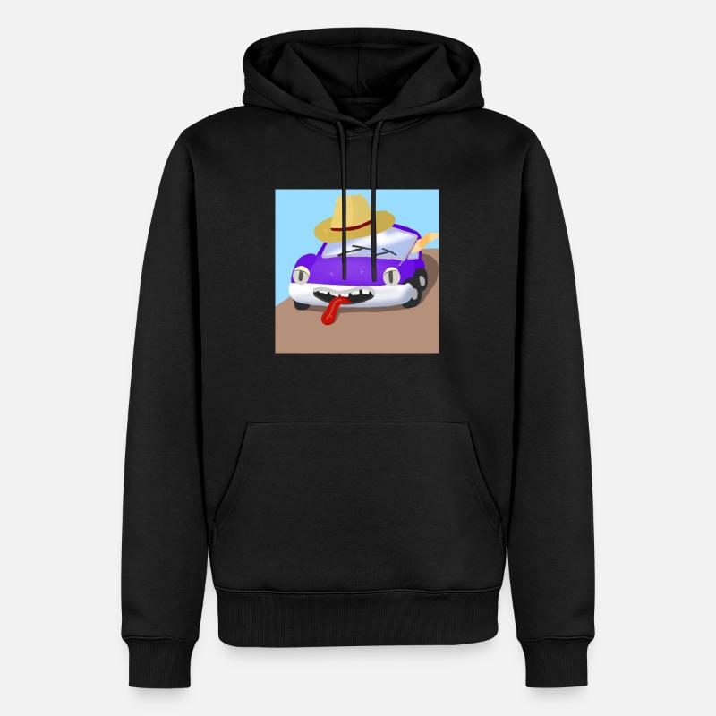 Freddie das Auto - Männer Premium Bio Hoodie - Schwarz