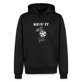 Filmmaking- Lustiger Film Keep It Real Filmemacher - Männer Premium Bio Hoodie - Schwarz - Vorne - Nico (187cm)