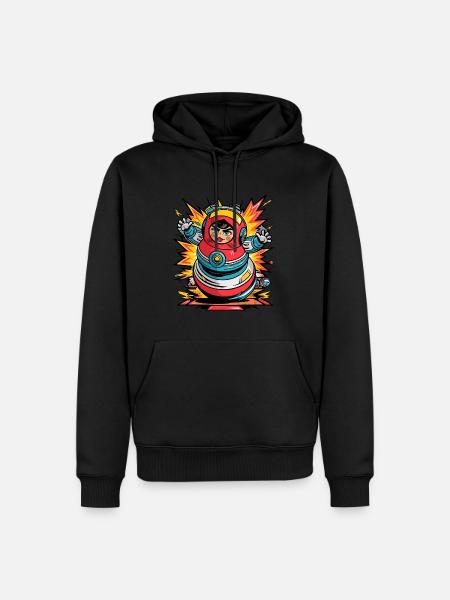 Action Matryoshka - Men’s Premium Organic Hoodie - black