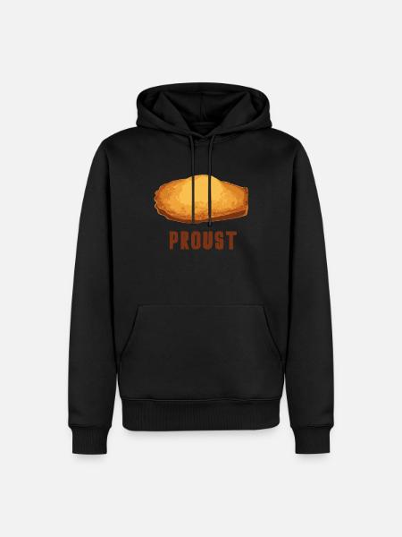 Proust's Madelaine breakfast - Men’s Premium Organic Hoodie - black