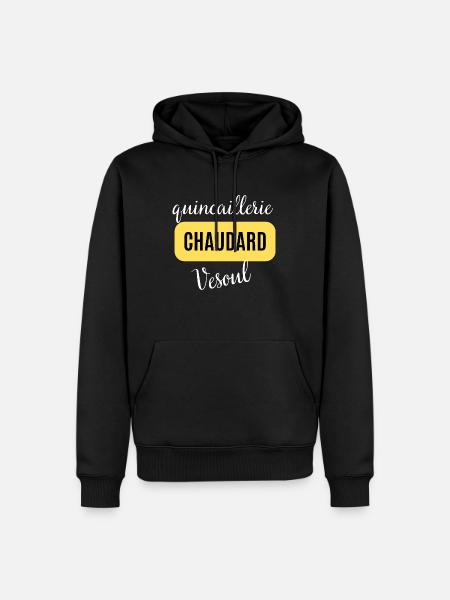 quincaillerie chaudard - Sweat à capuche Premium bio Homme - noir