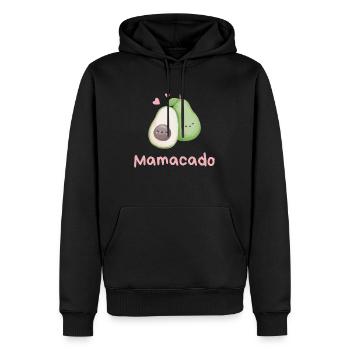 Mamacado Avocado - Men’s Premium Organic Hoodie - black - Front - Nico (187cm)