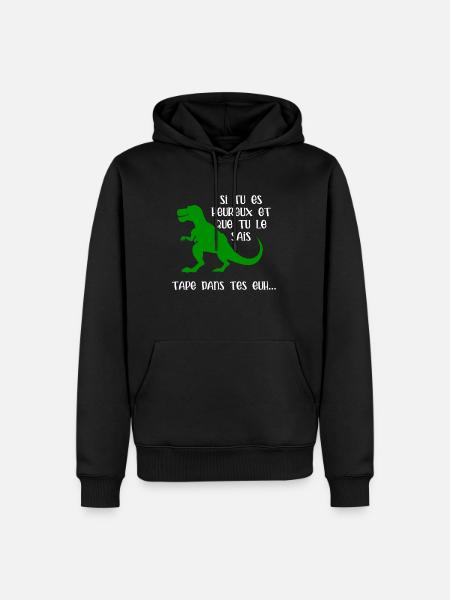 tape dans tes mains - Sweat à capuche Premium bio Homme - noir