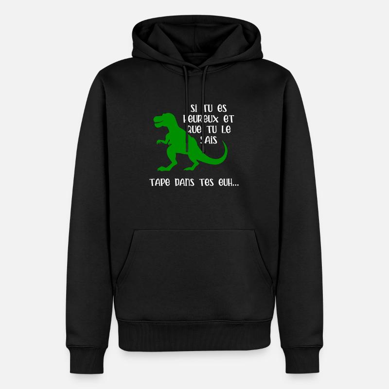 tape dans tes mains - Sweat à capuche Premium bio Homme - noir