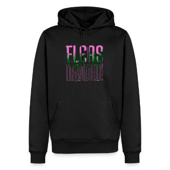 persian mammal statement quote dork - Männer Premium Bio Hoodie - Schwarz - Vorne - Nico (187cm)