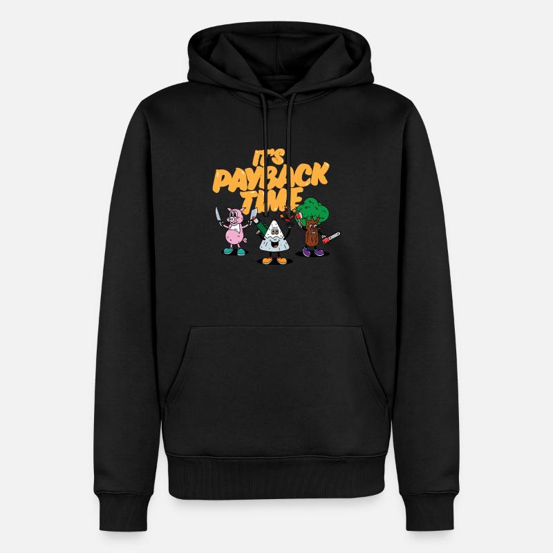 IT'S PAYBACK TIME - Männer Premium Bio Hoodie - Schwarz