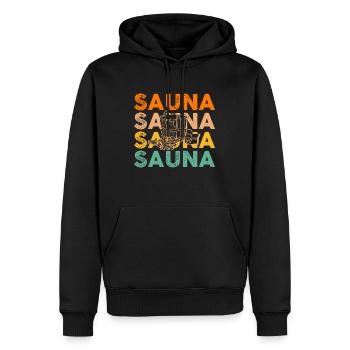 Bien-être Amateurs de sauna Sauna sauna sauna sauna - Sweat à capuche Premium bio Homme - noir - Devant - Nico (187cm)