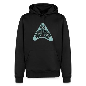 Abstract Insect - Men’s Premium Organic Hoodie - black - Front - Nico (187cm)