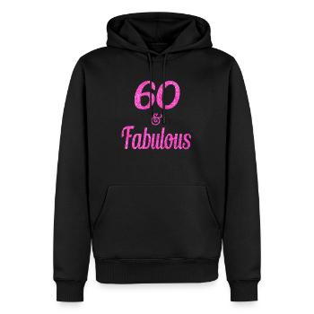 60. Geburtstag 60 und fabelhaft 1959 - Männer Premium Bio Hoodie - Schwarz - Vorne - Nico (187cm)