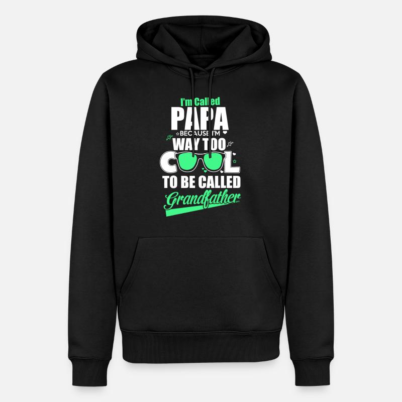 I´m called Papa - Männer Premium Bio Hoodie - Schwarz