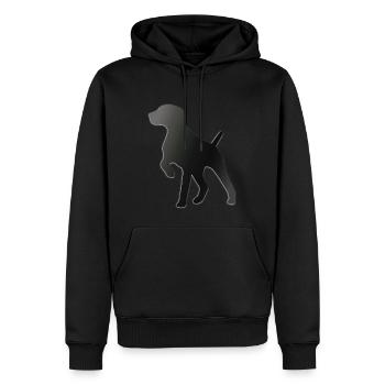 Deutsch Kurzhaar Zeiger GSP MOM PAPA Retro - Männer Premium Bio Hoodie - Schwarz - Vorne - Nico (187cm)