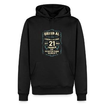 Original seit über 21 Jahren Geburtstag Geburt - Männer Premium Bio Hoodie - Schwarz - Vorne - Nico (187cm)