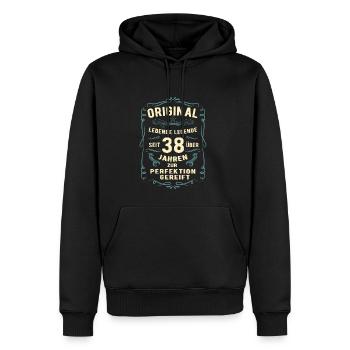 Original seit über 38 Jahren Geburtstag Geburt - Männer Premium Bio Hoodie - Schwarz - Vorne - Nico (187cm)