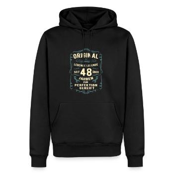 Original seit über 48 Jahren Geburtstag Geburt - Männer Premium Bio Hoodie - Schwarz - Vorne - Nico (187cm)