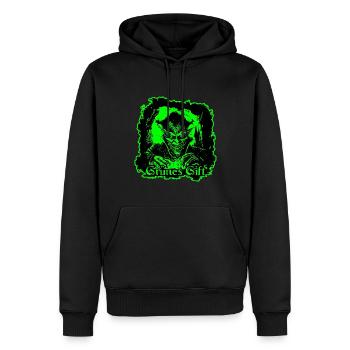 grünes Gift - Männer Premium Bio Hoodie - Schwarz - Vorne - Nico (187cm)
