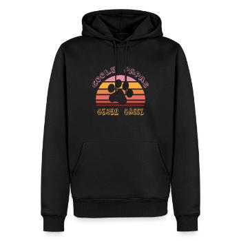 Coole Papas gehen gassi Hunde Sprüche Spruch - Männer Premium Bio Hoodie - Schwarz - Vorne - Nico (187cm)