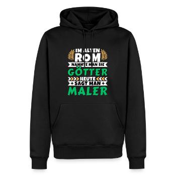 Im alten Rom waren Sie Götter. Heute Maler - Männer Premium Bio Hoodie - Schwarz - Vorne - Nico (187cm)