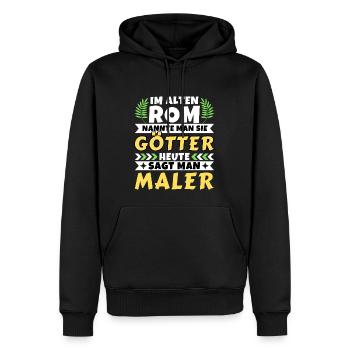Im alten Rom waren Sie Götter. Heute Maler - Männer Premium Bio Hoodie - Schwarz - Vorne - Nico (187cm)