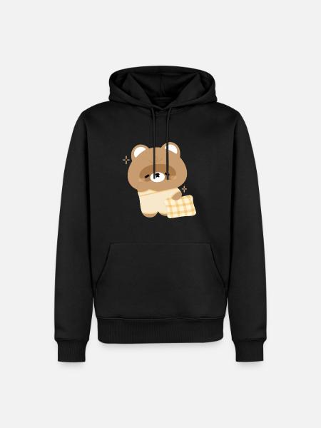 Sleepy Beaver - Men’s Premium Organic Hoodie - black