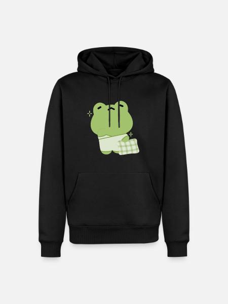 Sleepy Frog - Men’s Premium Organic Hoodie - black