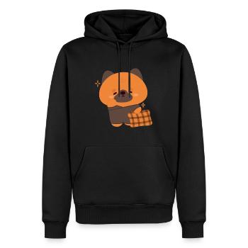 Sleepy German Shepherd - Men’s Premium Organic Hoodie - black - Front - Nico (187cm)