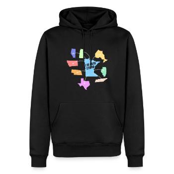Minnesota Staaten Design für stolze Minnesotaner - Männer Premium Bio Hoodie - Schwarz - Vorne - Nico (187cm)