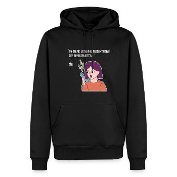 Arbeit von zu Hause Call Design für stolze Pinoys - Männer Premium Bio Hoodie - Schwarz - Vorne - Nico (187cm)