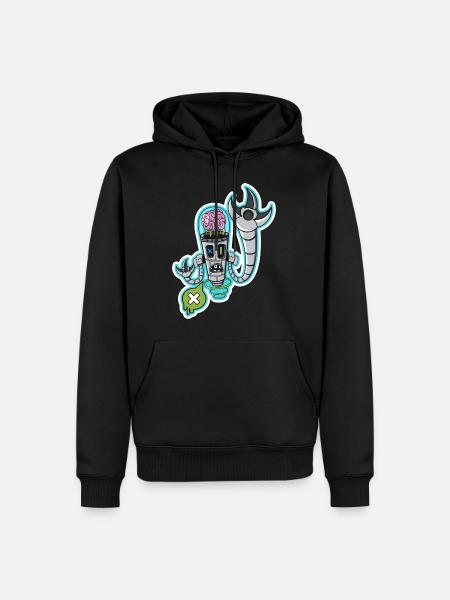 Brain Machine - Men’s Premium Organic Hoodie - black