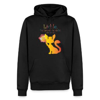 Verrueckte Katze 01 01 - Men’s Premium Organic Hoodie - black - Front - Nico (187cm)