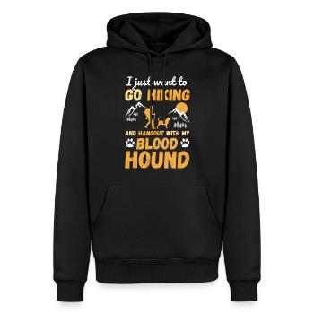 Randonnée et trekking avec Bloodhound - Sweat à capuche Premium bio Homme - noir - Devant - Nico (187cm)