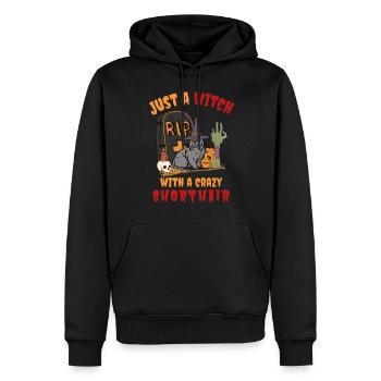 Mignon Halloween British Shorthair Cat - Sweat à capuche Premium bio Homme - noir - Devant - Nico (187cm)