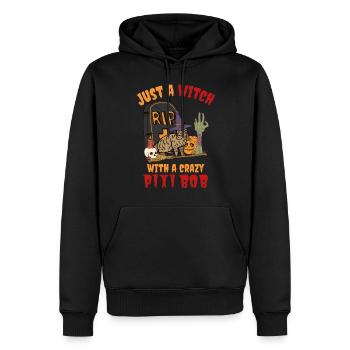 Mignon et effrayant Pixiebob Chat Halloween - Sweat à capuche Premium bio Homme - noir - Devant - Nico (187cm)