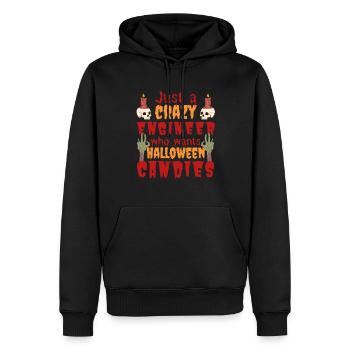 Gruselig lustig Halloween Spruch Ingenieur - Männer Premium Bio Hoodie - Schwarz - Vorne - Nico (187cm)