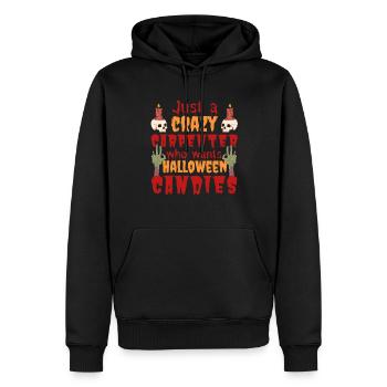 Gruselig lustig Halloween Spruch Tischler - Männer Premium Bio Hoodie - Schwarz - Vorne - Nico (187cm)