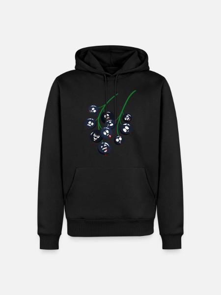 Currants - Men’s Premium Organic Hoodie - black
